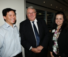 MBA students with Andrew Metcalfe